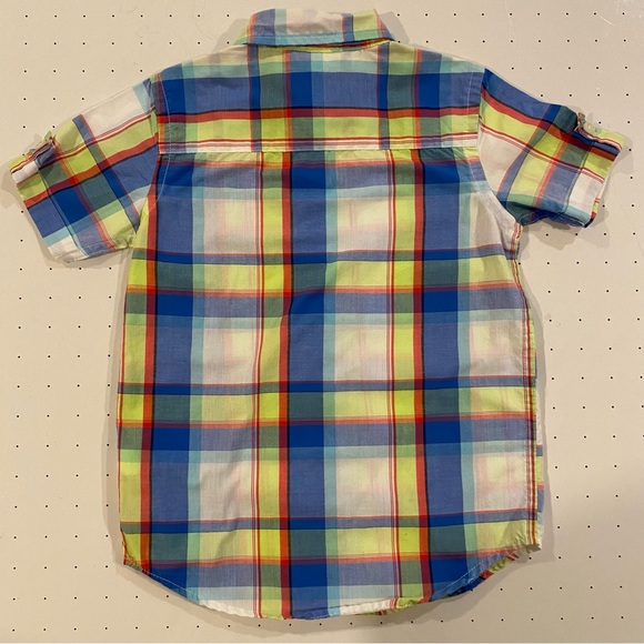 GapKids Boys Size XS (4/5) Button Down Short Sleeve Regular Fit Shirt - Picture 2 of 13